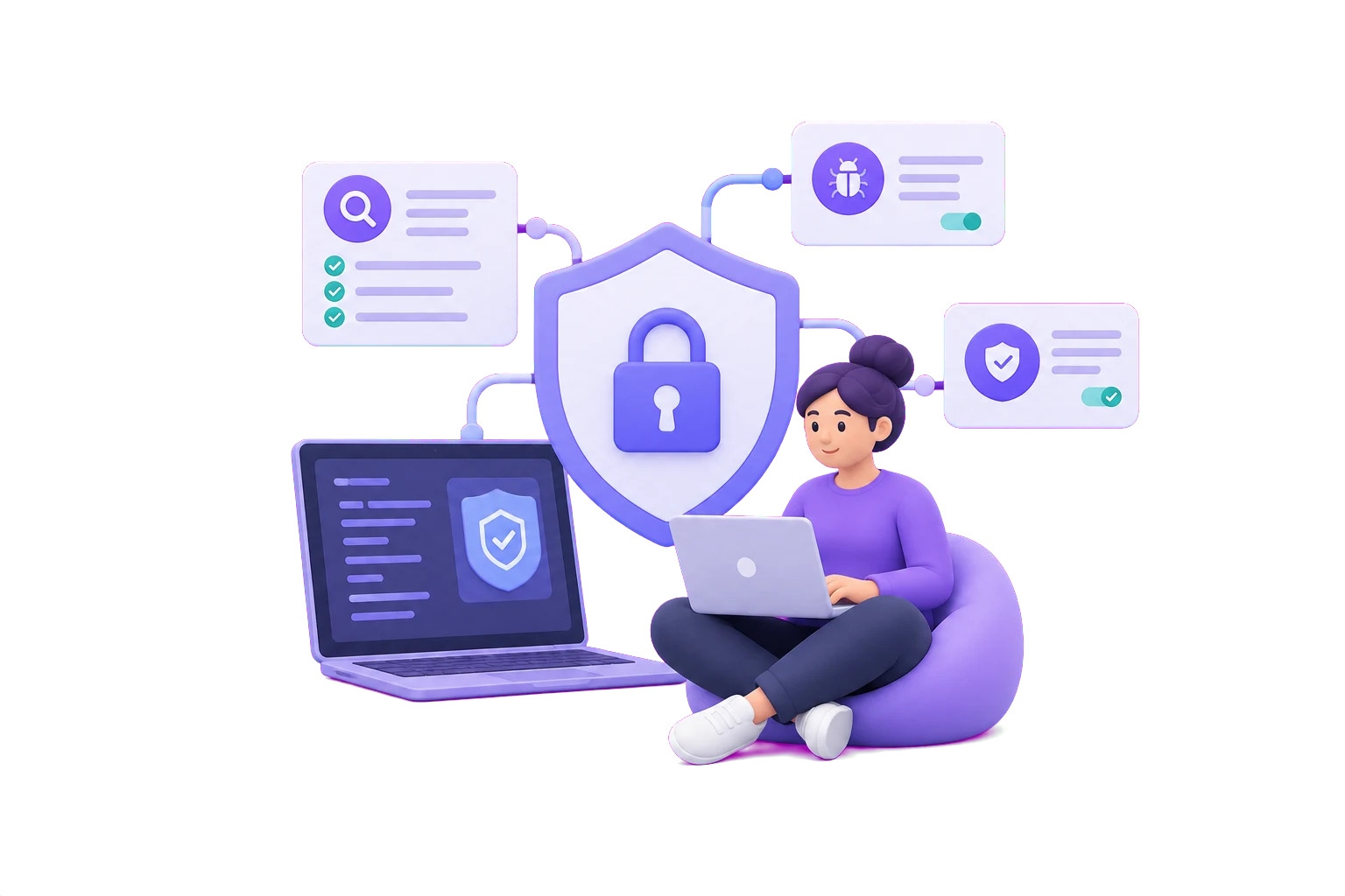 Illustration of a connected product team