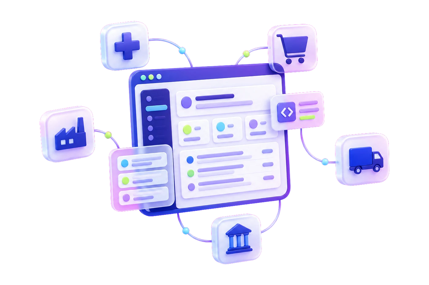 Illustration of a connected product team