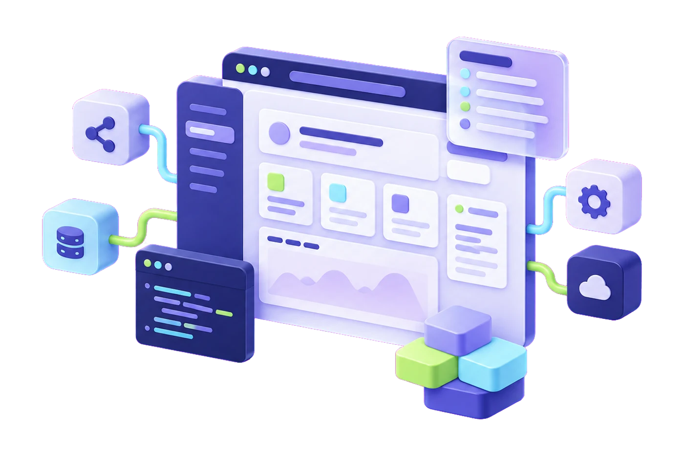 Illustration of a connected product team